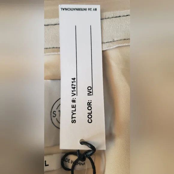 Stoosh Women's Ivory Seude Like Jacket - Picture 7 of 10